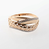 Кольцо золото 585, общий вес - 2.87 г, чистый вес - 2.57 г