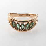 Кольцо золото 585, общий вес - 4.7 г, чистый вес - 4.225 г