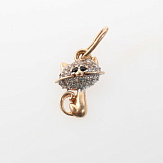 Подвеска золото 585, общий вес - 0.8 г, чистый вес - 0.45 г