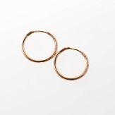 Серьга золото 585, общий вес - 0.25 г, чистый вес - 0.25 г