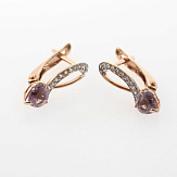 Серьга золото 375, общий вес - 0.72 г, чистый вес - 0.483 г