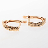 Серьга золото 585, общий вес - 0.81 г, чистый вес - 0.81 г