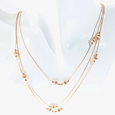 Колье золото 585, общий вес - 15.5 г, чистый вес - 15.5 г, 46 см