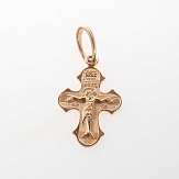 Крест золото 585, общий вес - 1.13 г, чистый вес - 1.13 г