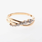 Кольцо золото 585, общий вес - 1.81 г, чистый вес - 1.753 г