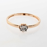 Кольцо золото 585, общий вес - 1.115 г, чистый вес - 1.09 г