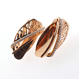 Серьга золото 585, общий вес - 1.98 г, чистый вес - 1.82 г